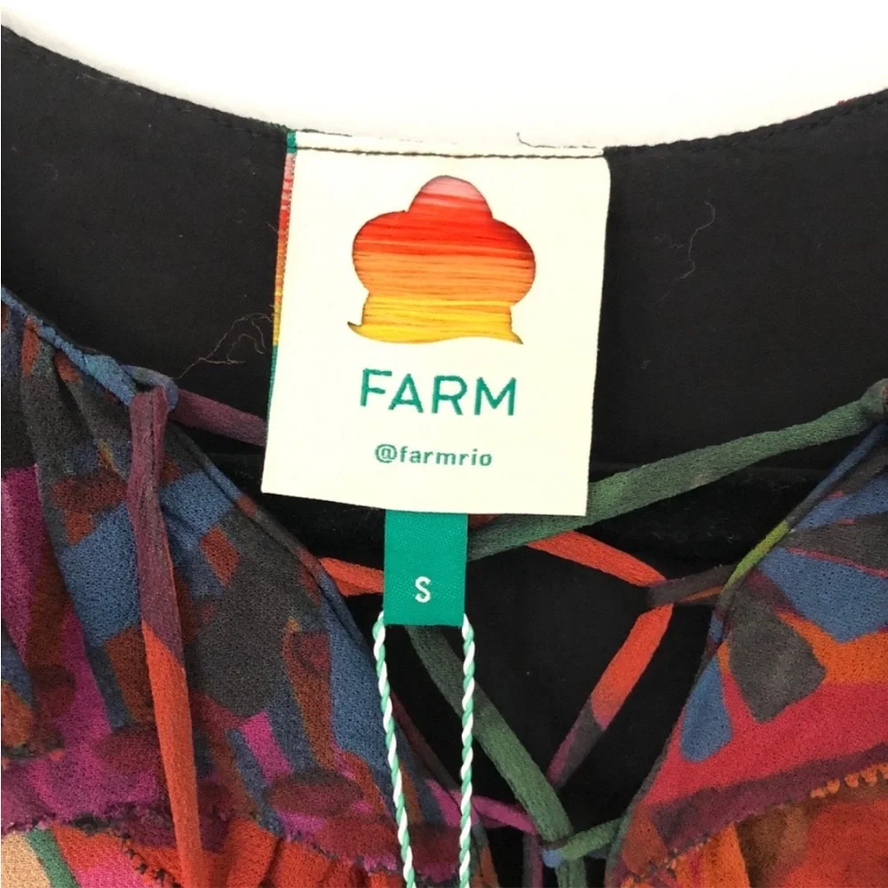 👗💕 Farm Rio Floral Maxi Dress  Size Small - Picture 9 of 11